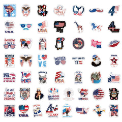 American Flag Vinyl Stickers 4th of July Decals