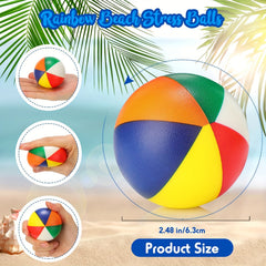 12pcs Sponge Squeeze Balls Stress Relief Fidget Toy Colored TPU Material