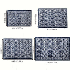 Vintage Oriental Area Rug Traditional Bohemian Floor Carpet