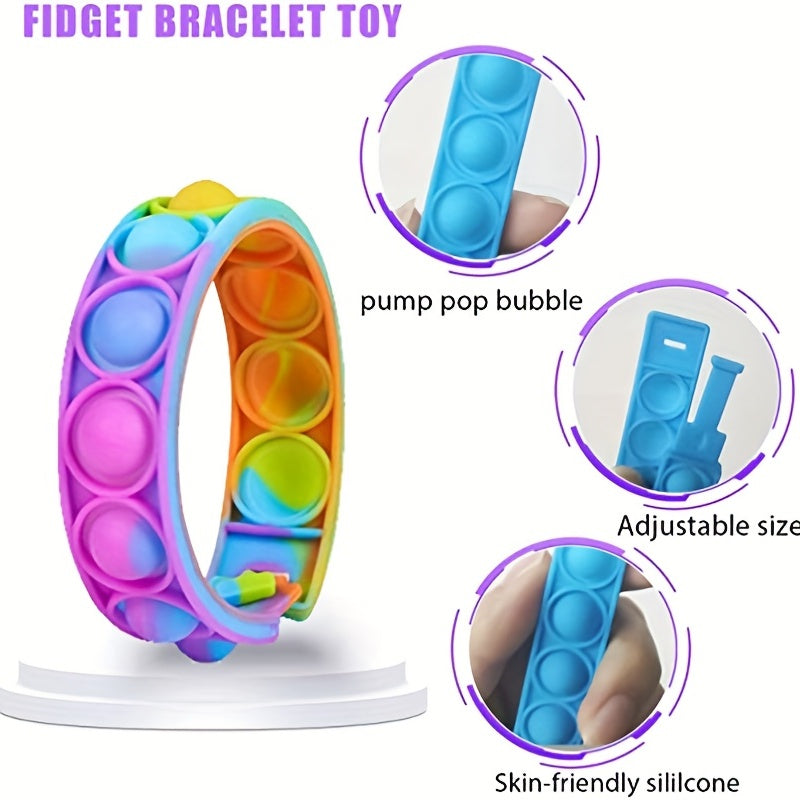 20pcs Pop Bubble Fidget Toy Bracelet Set
