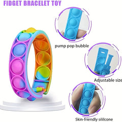 20pcs Pop Bubble Fidget Toy Bracelet Set