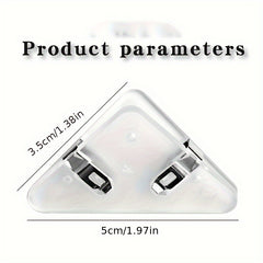 10 Mixed Office Triangle Book Clips Colorful Plastic Folders