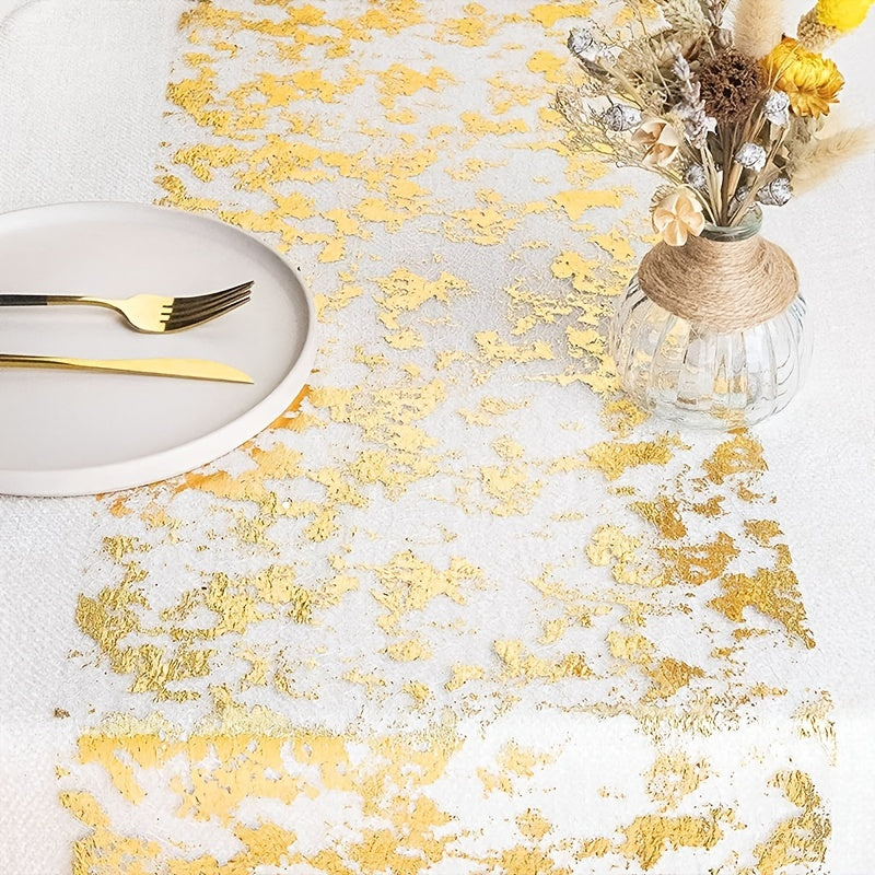 Glitter Foil Mesh Table Runner Roll Decorative Dining Table Centerpiece
