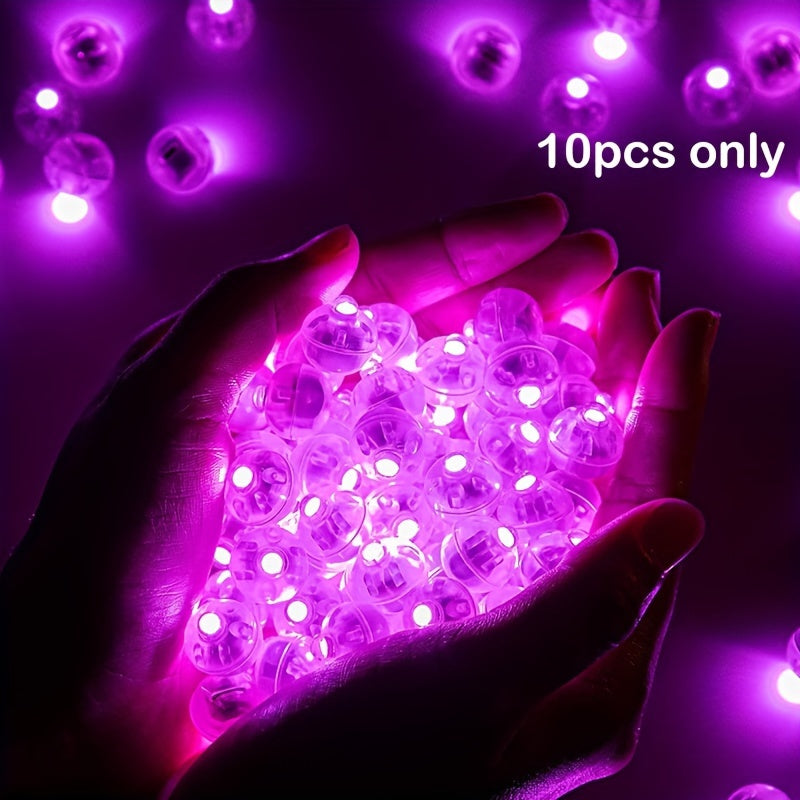 10pcs Multicolor LED Balloon Light Rainbow Mini Ball Light For Party Event