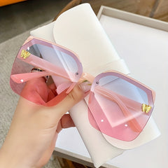 Gradient Butterfly Sunglasses UV400 for Women