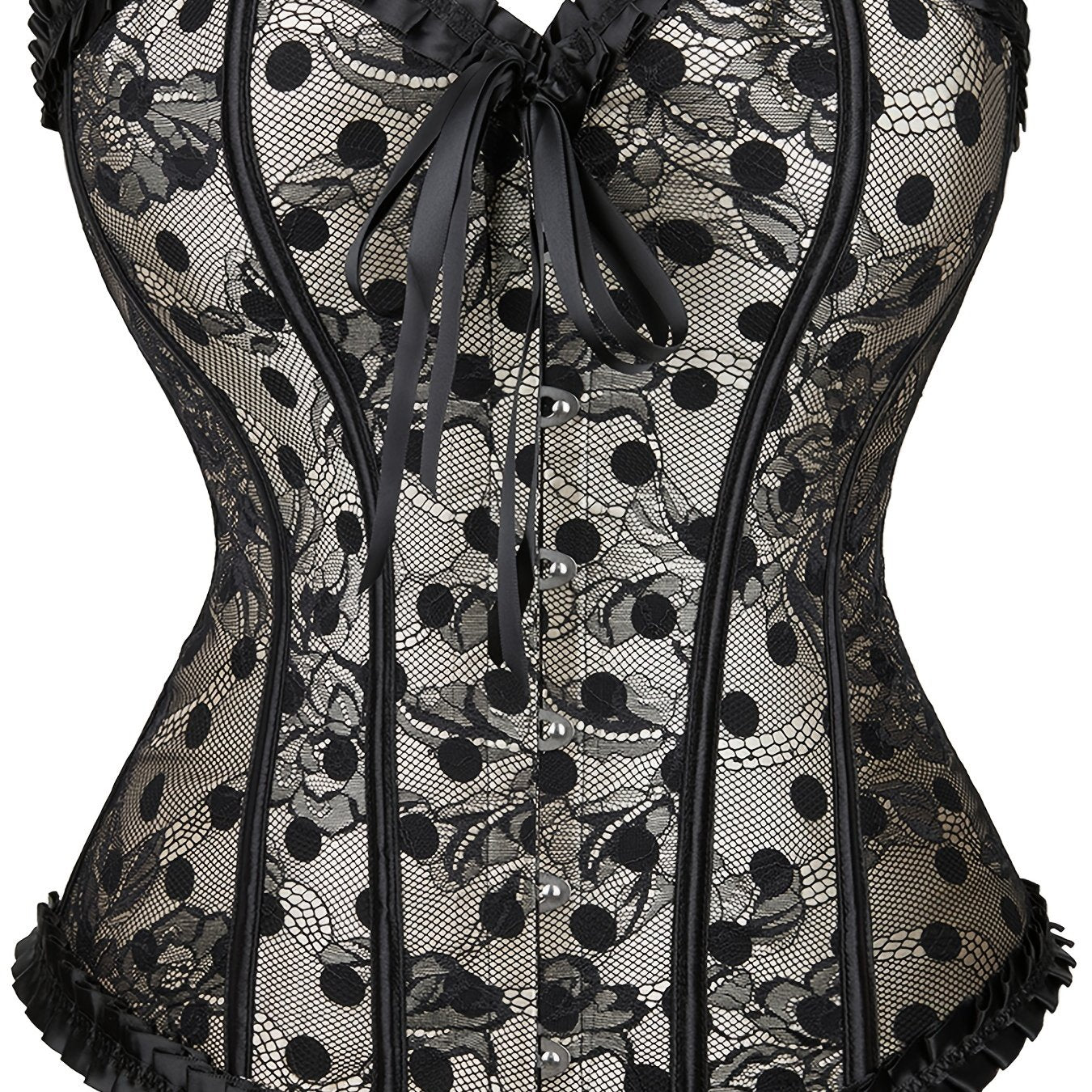 Strapless Corset Bustier Lace Up Body Shaper