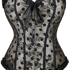 Strapless Corset Bustier Lace Up Body Shaper