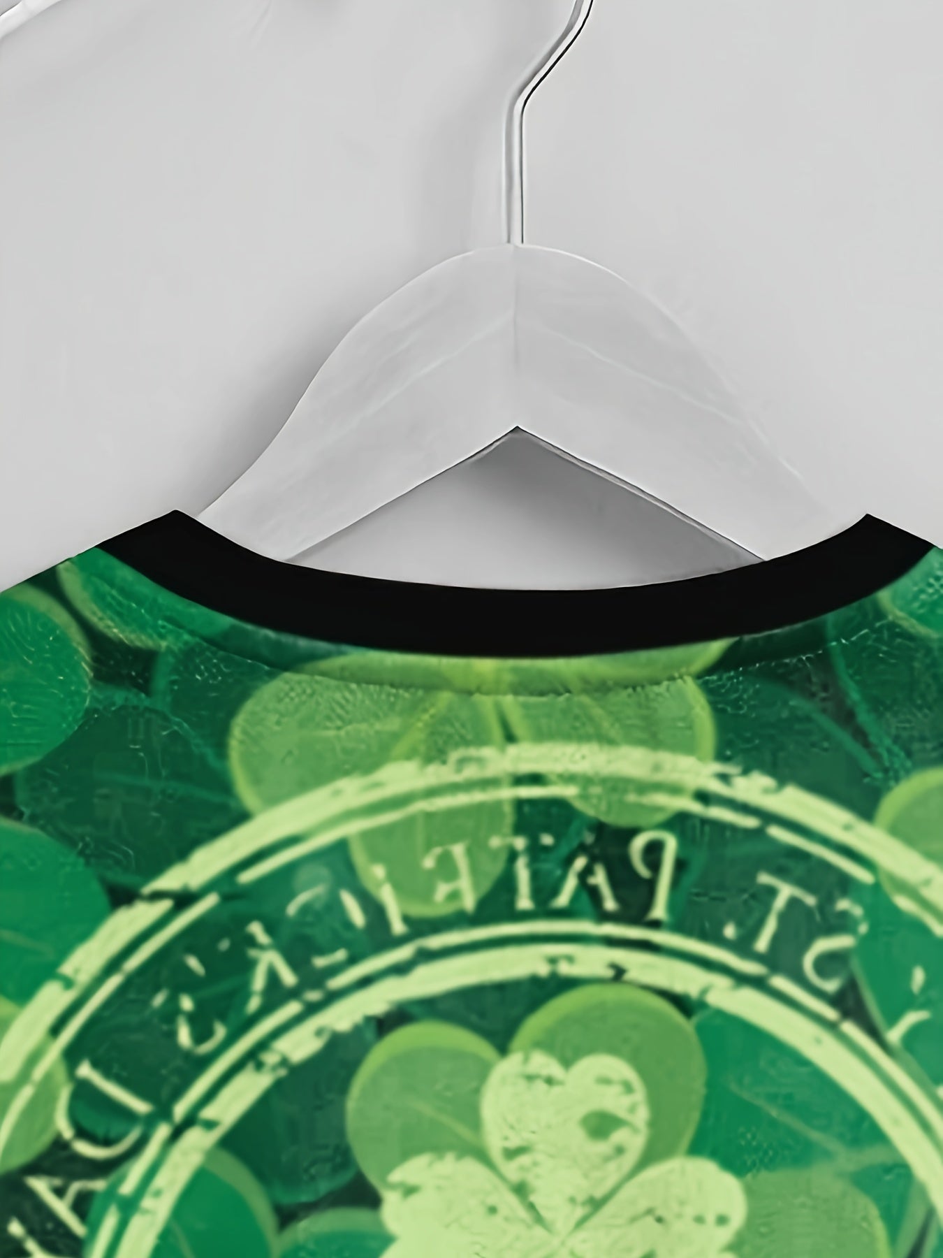 Four Leaf Clover Print Boys Sweatshirt Long Sleeve Pullover Top