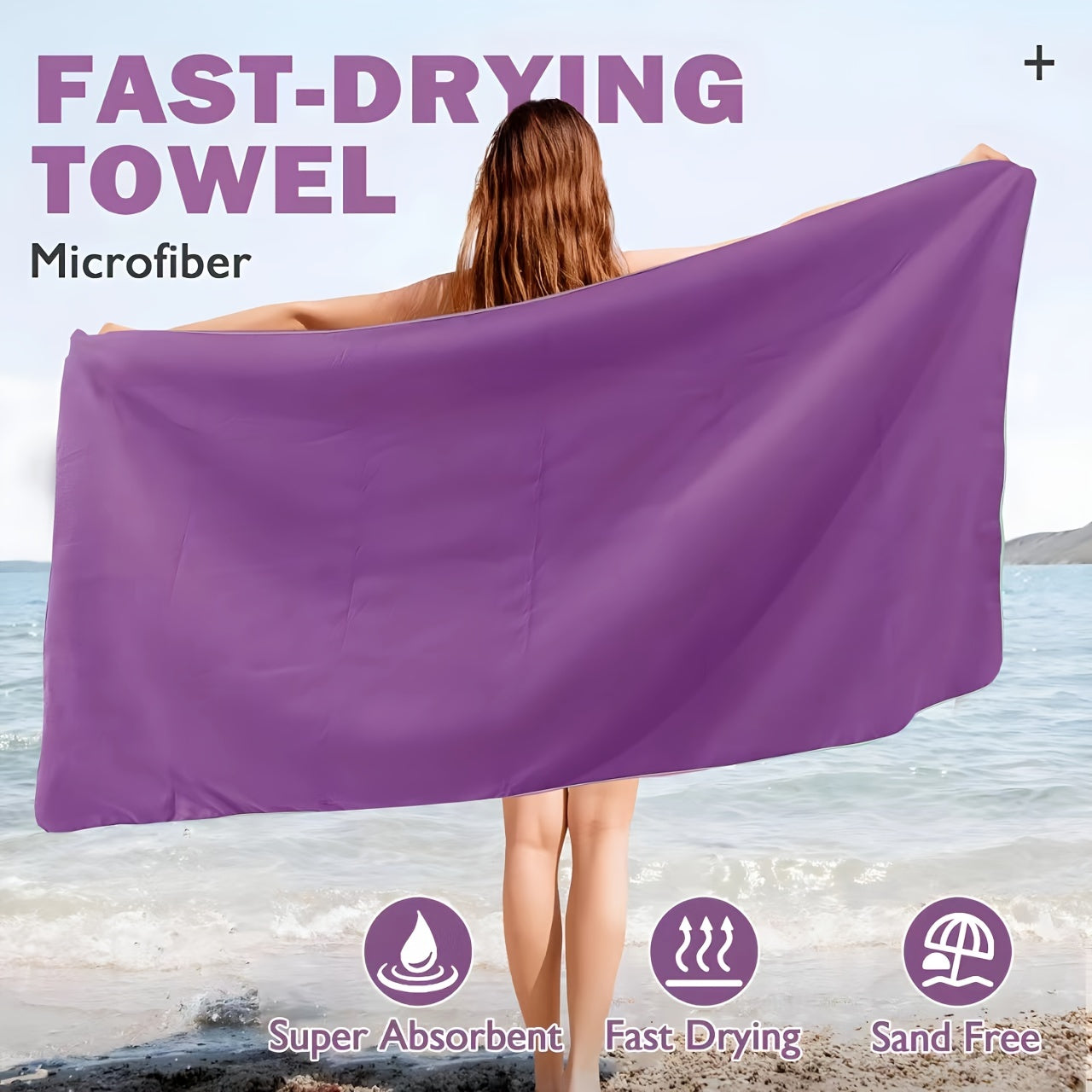 Microfiber Travel Towel for Camping Beach BackpackingHiking