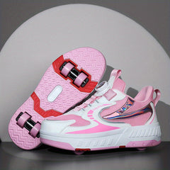 Breathable Mesh Roller Shoes for Kids Outdoor Fun