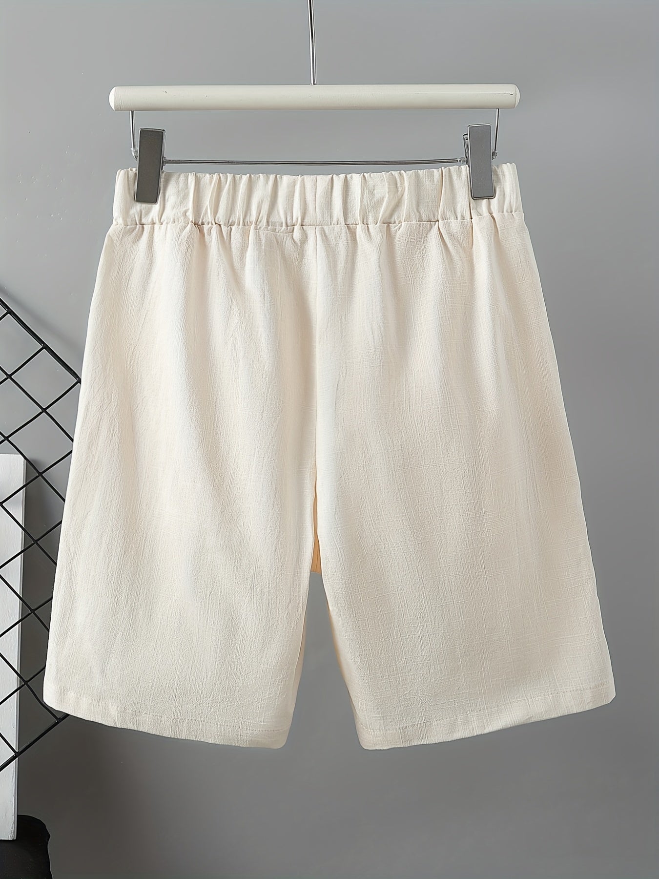 Elastic Waist Casual Cotton Shorts for Women