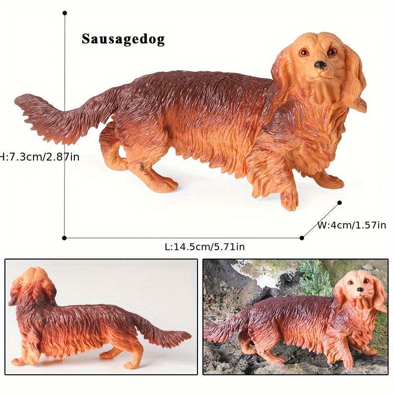 Realistic Dog Breed Action Figures PVC Material Ideal Gift for Youngsters