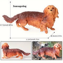 Realistic Dog Breed Action Figures PVC Material Ideal Gift for Youngsters