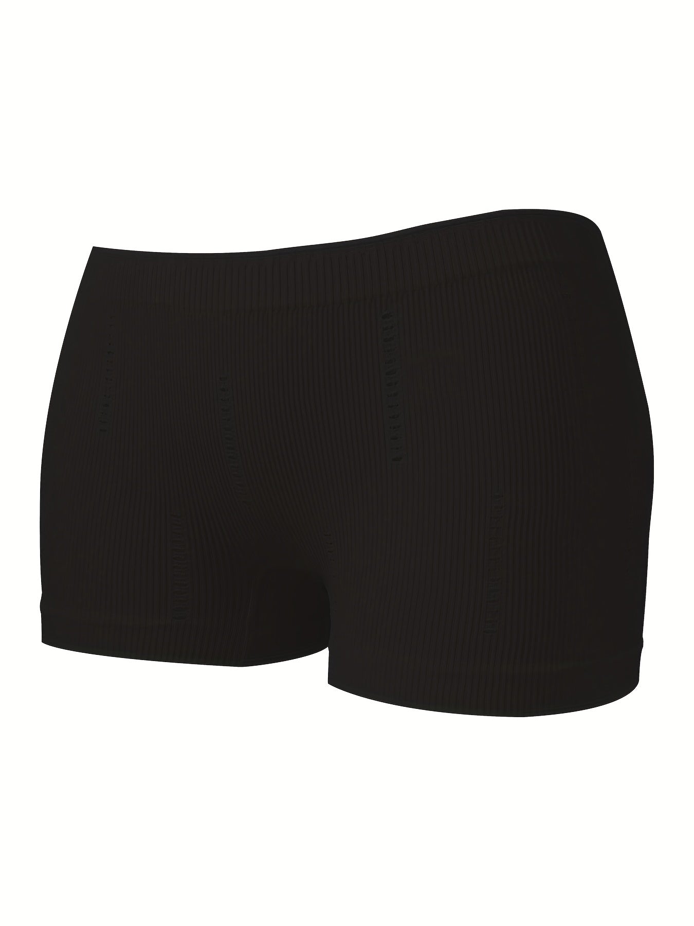 4pcs Ribbed Boyshort Panties Women's Lingerie & Underwear