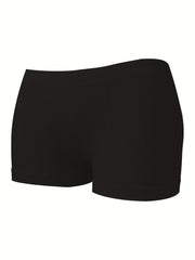 4pcs Ribbed Boyshort Panties Women's Lingerie & Underwear