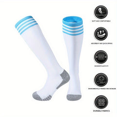 Breathable Stripe Football Socks for Sports