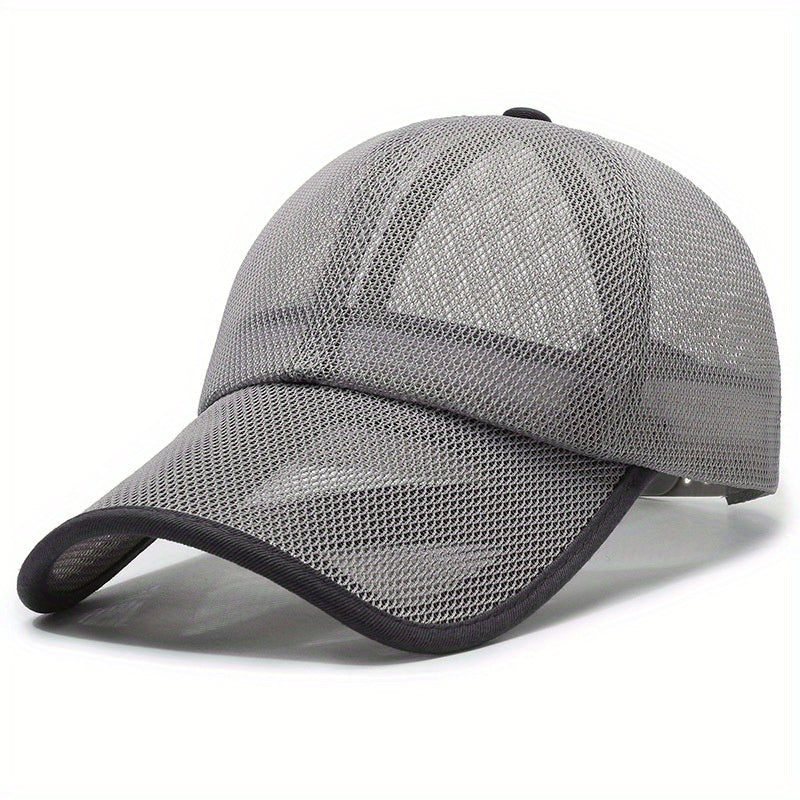 Summer Sun Protection Lengthened Brim Baseball Mesh Hat
