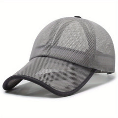 Summer Sun Protection Lengthened Brim Baseball Mesh Hat