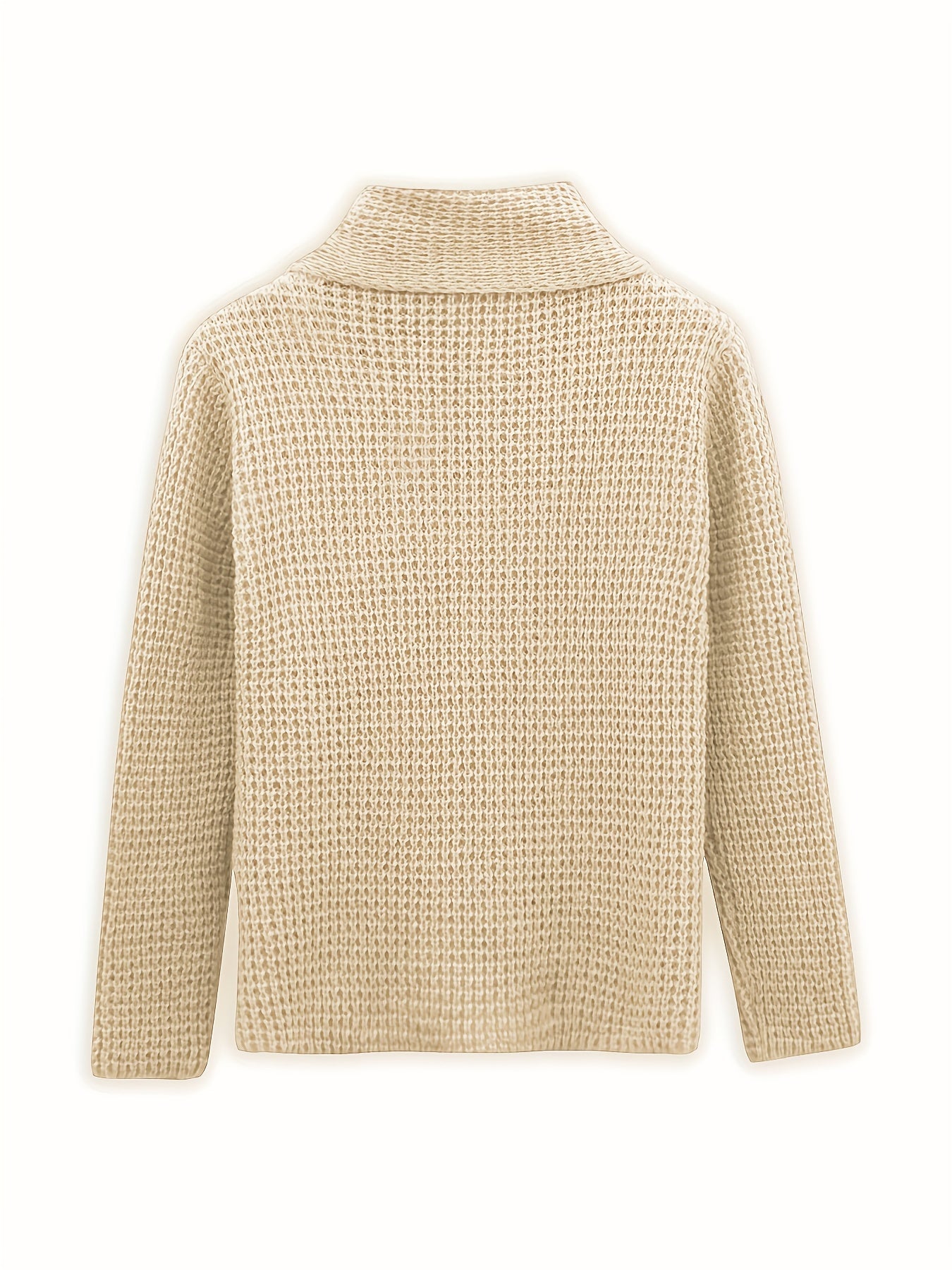 Casual Sweater Women's Plus Knitted Mock Neck Pullover Jumper