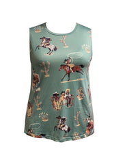 Cartoon Graphic Tank Top Women's Clothing