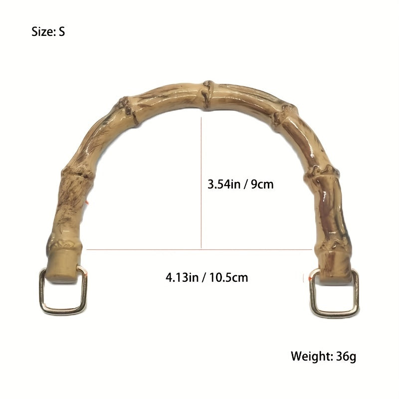 1 Pc Bamboo Handle for Satchel Bag Travel