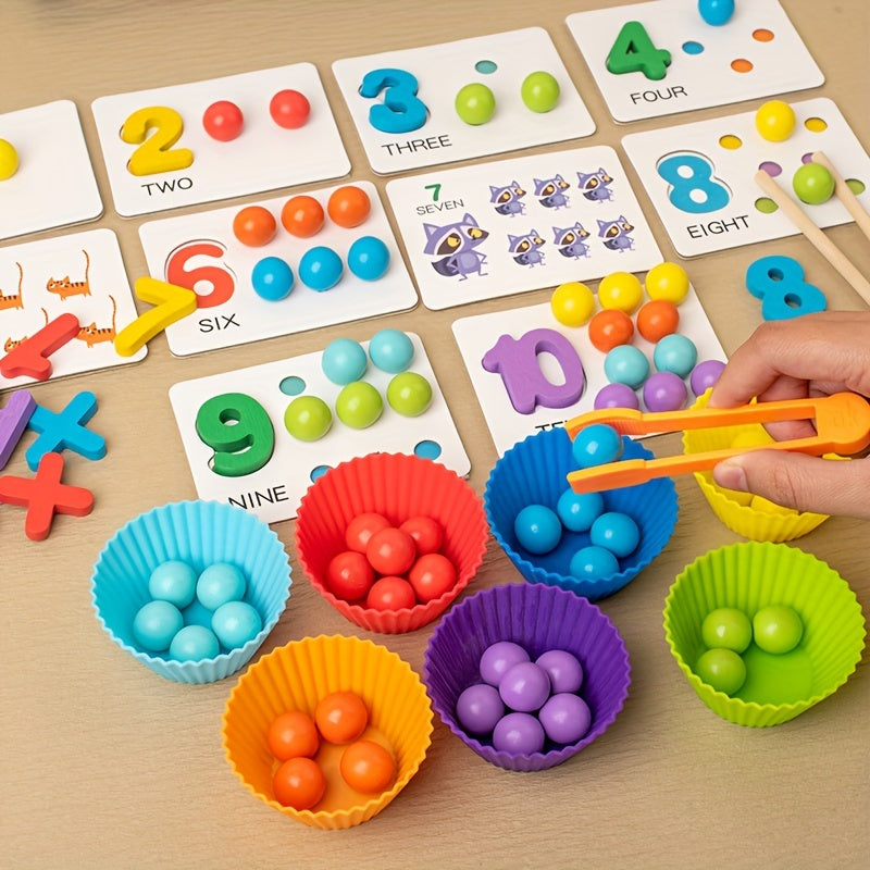Montessori Kids Arithmetic Toys Number Cognitive Development