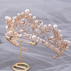 Rhinestone Crown Hairband Bridal Wedding Tiara