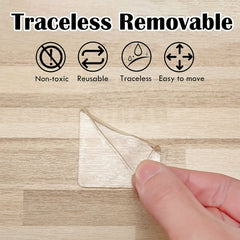 100pcs Double Sided Tape Stickers - Round and Square Adhesive Sticker Set