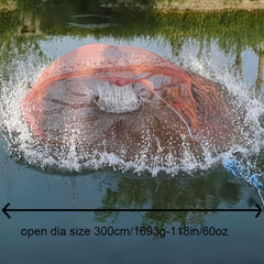 Hand Throwing Fishing Net for Sea Creek River Freshwater