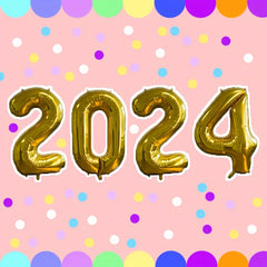 2022 New Year Balloons Golden Silvery Rose Golden Balloons Party Decorations