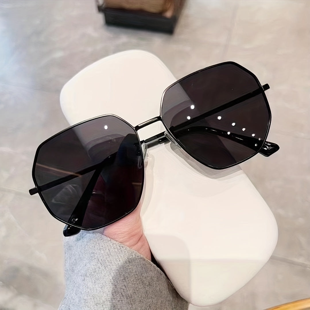 Men's Vintage Polygonal Frame Sunglasses UV Protection