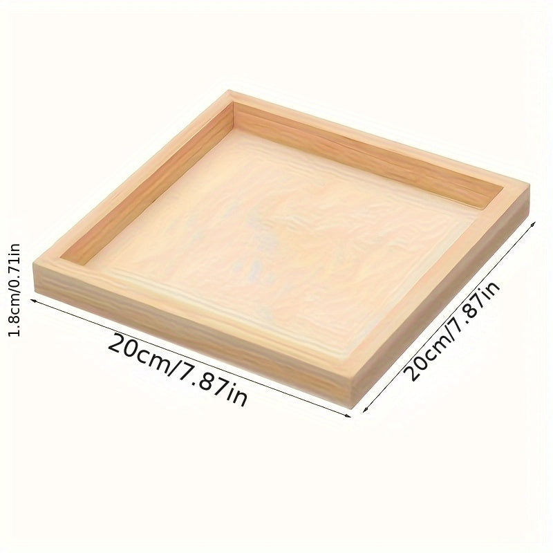 Small Wooden Tray For Handicraft Projects DIY Wooden Tray