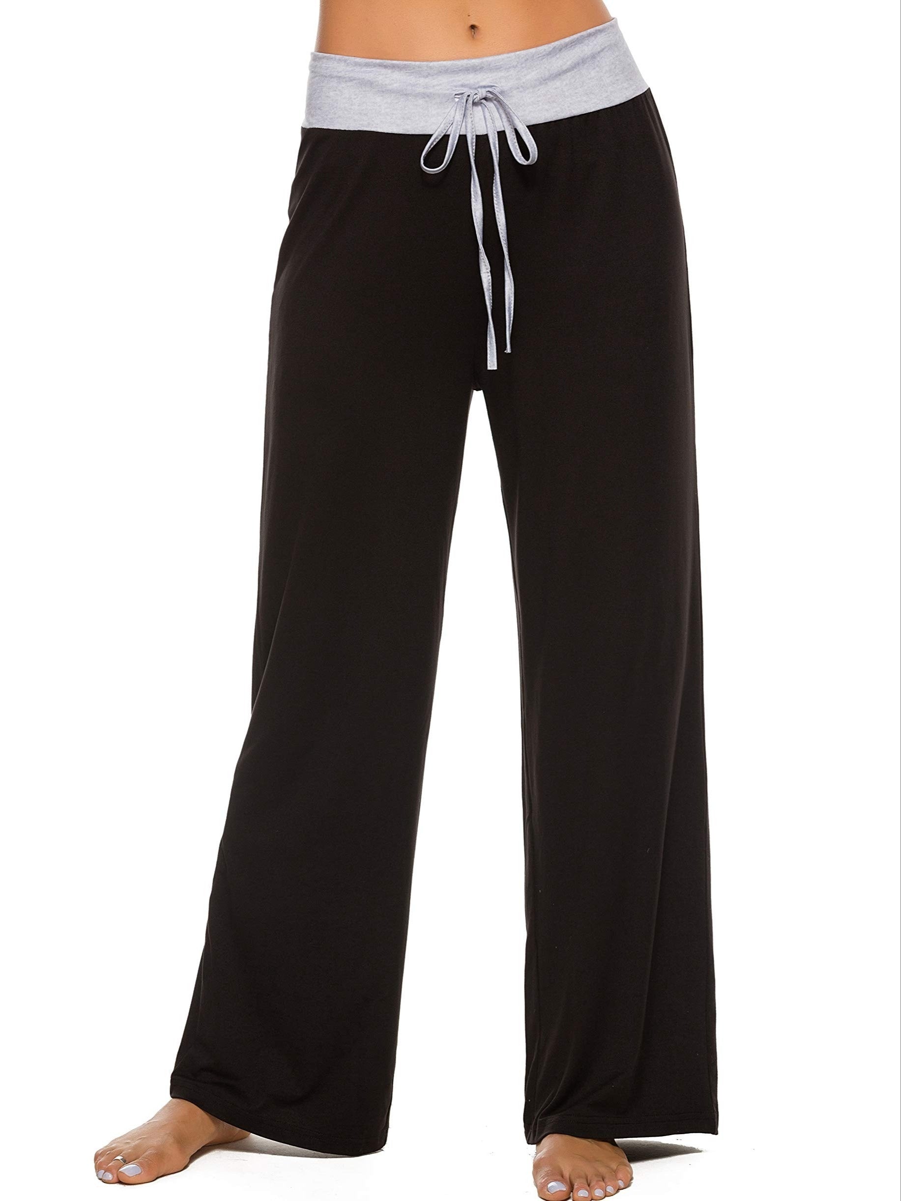 Floral Print Sleep Bottoms Lace Up Drawstring Pants