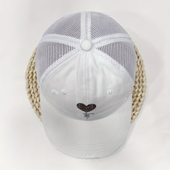 Leopard Print Distressed Baseball Cap for Women