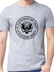 Men's Tattooists Print T shirt Casual Tee