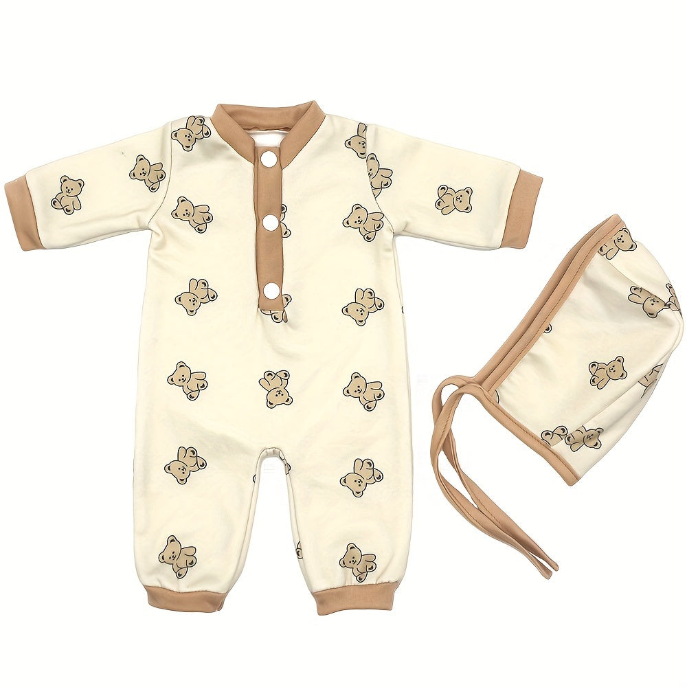Jumpsuit for 17 Inch Reborn Dolls & 43 cm Doll Clothes
