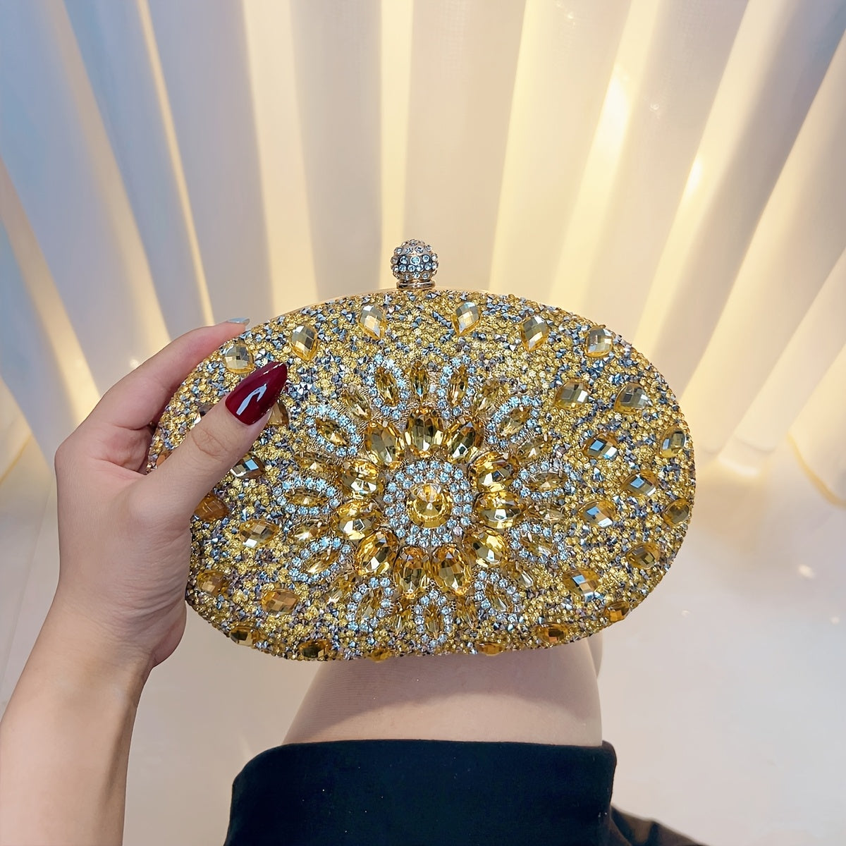 Crystal Acrylic Women Clutch Evening Bag Wedding Ladies Purse