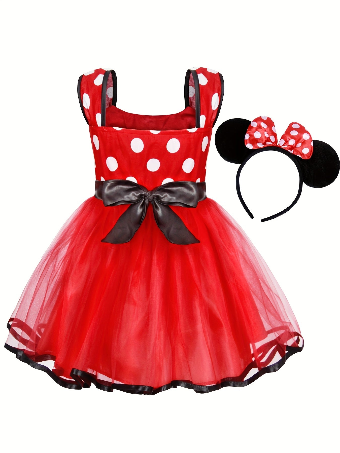 Toddler Girl's Polka Dot Costume Party Tutu Dress