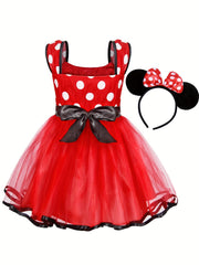 Toddler Girl's Polka Dot Costume Party Tutu Dress