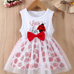 Baby Girls Casual Cartoon Mesh Skirt for Summer