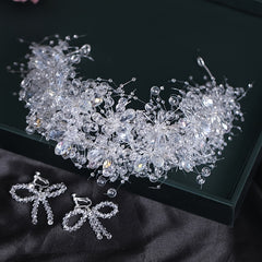 Royal Baroque Crown Full Size Tiara Rhinestone Princess Birthday Wedding