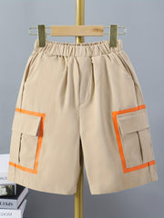Boys Cargo Shorts Soft Comfortable Breathable Summer Kids Clothes