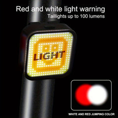 USB Rechargeable LED Bike Tail Light for Safety and Visibility