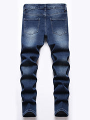 Boys Distressed Stretch Skinny Slim Fit Denim Pants Kids Clothes
