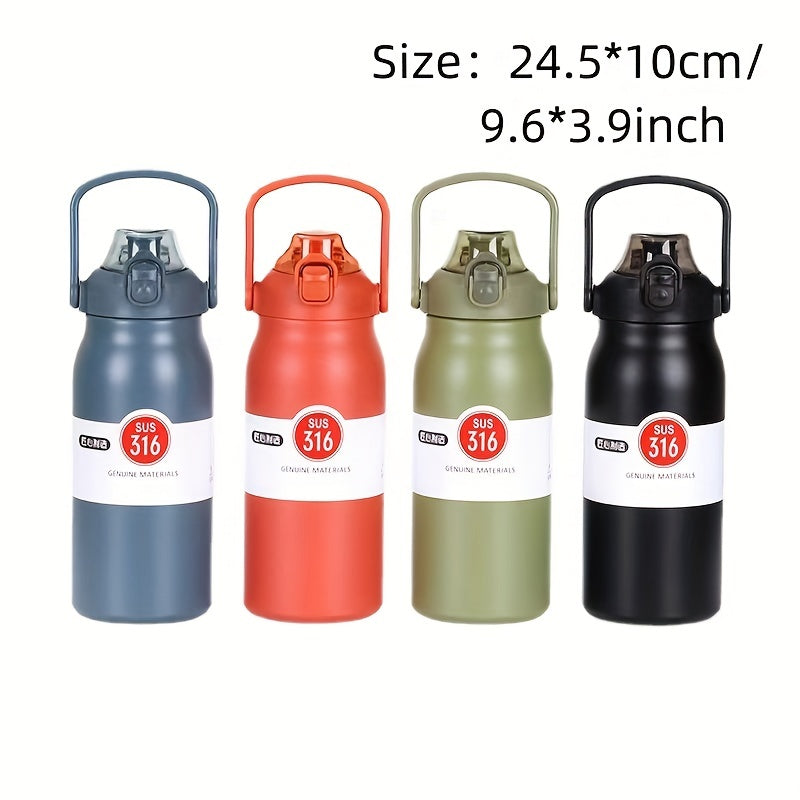 Stainless Steel 1L Insulated Mug Vacuum Cups Portable Travel Bottle