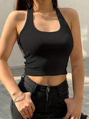Ribbed Crop Tank Top