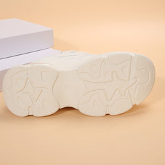 Women's Waterproof Platform Sneakers Round Toe Casual Sports Shoes