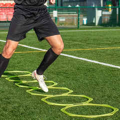 6pcs Speed & Agility Training Rings w/ Bag Tennis Soccer Football Basketball Aid