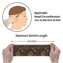 Vintage-Inspired Botanical Kitchenware Headband for Sports & Events