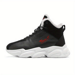 Men's Cozy Lace up Sneakers Warm Walking Shoes